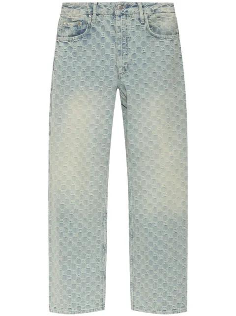 monogram-jacquard jeans by MISBHV
