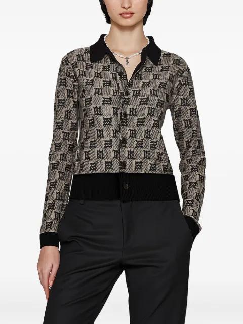 monogram-pattern cardigan by MISBHV