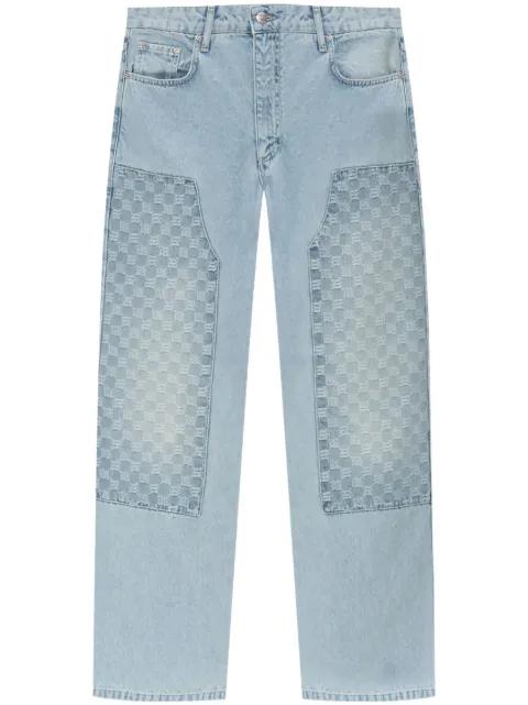 monogram-pattern jeans by MISBHV
