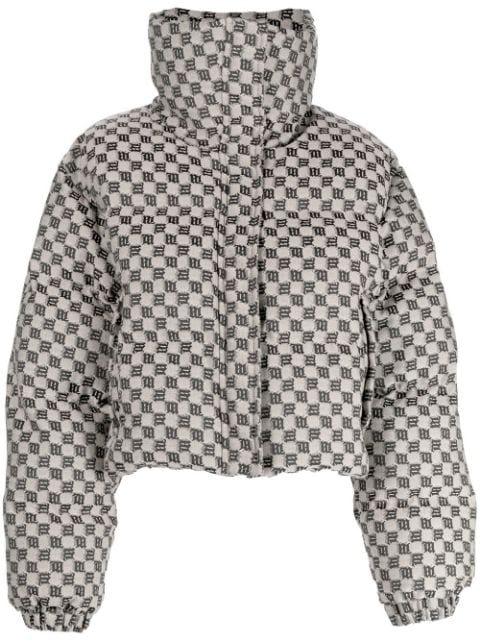 monogram-pattern padded jacket by MISBHV