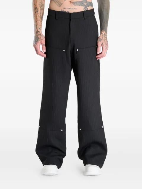 pinstripe carpenter trousers by MISBHV