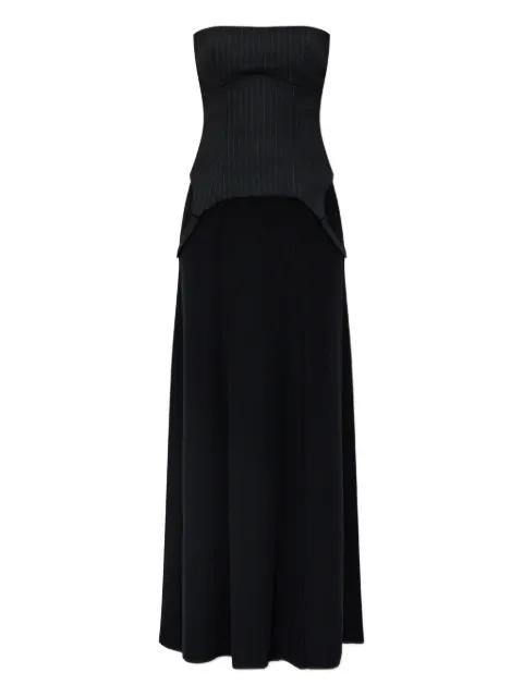 pinstripe-panel dress by MISBHV