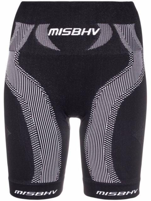 printed cycling shorts by MISBHV