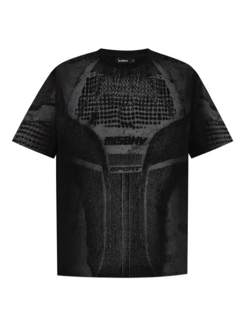 textured-print T-shirt by MISBHV
