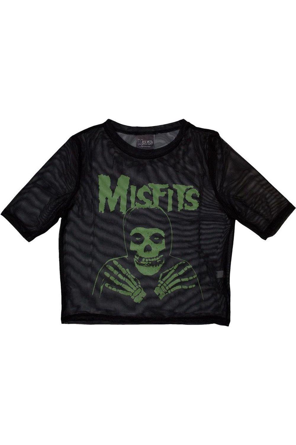 Green Hands Mesh Crop Top by MISFITS