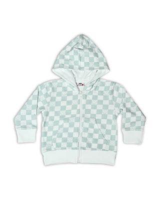 Boys' Check French Terry Zip Hoodie - Little Kid by MISH MISH