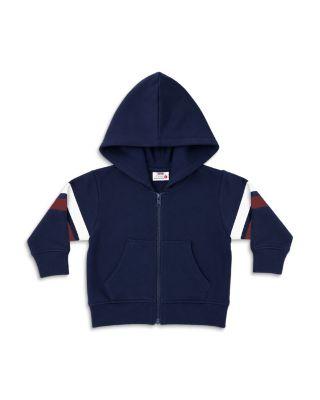 Boys' Striped Detail Sleeves Zip Hoodie - Little Kid by MISH MISH