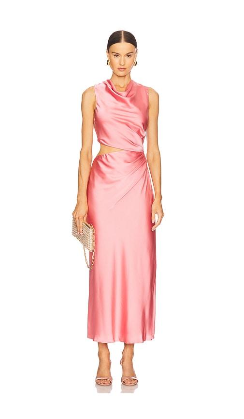 MISHA Amadeus Midi Dress in Pink by MISHA