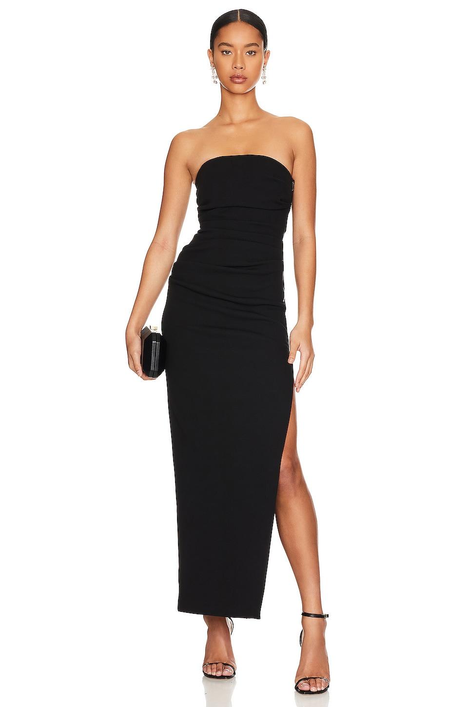 MISHA Blythe Bonded Gown in Black by MISHA