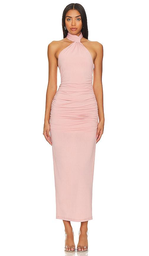 MISHA Jovie Midi Dress in Pink by MISHA
