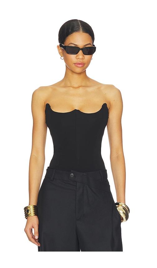 MISHA The Avatus Jersey Bodysuit in Black by MISHA