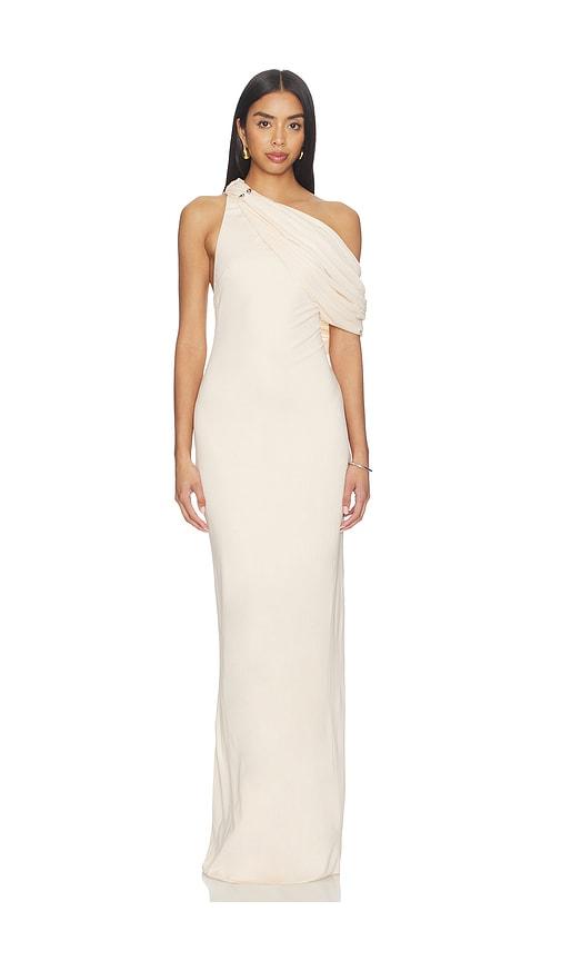 MISHA The Camden Dry Jersey Dress in Ivory by MISHA