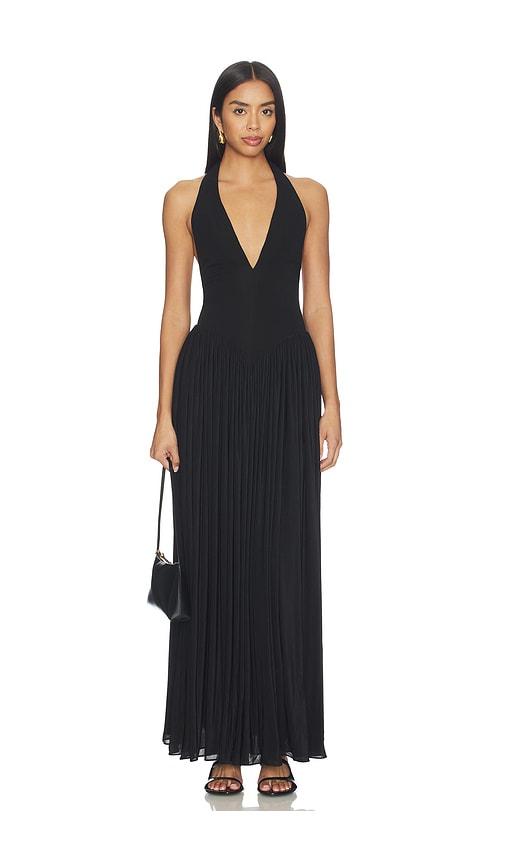 MISHA The Ophelia Jersey Dress in Black by MISHA