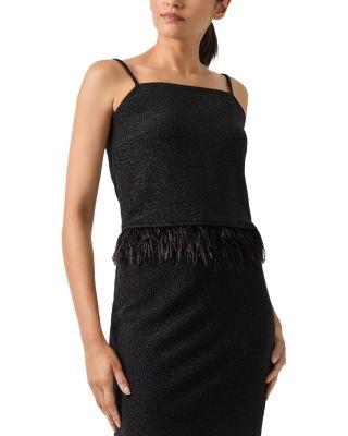 Feather Trim Top by MISOOK