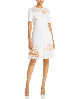 Floral Print Shift Dress by MISOOK
