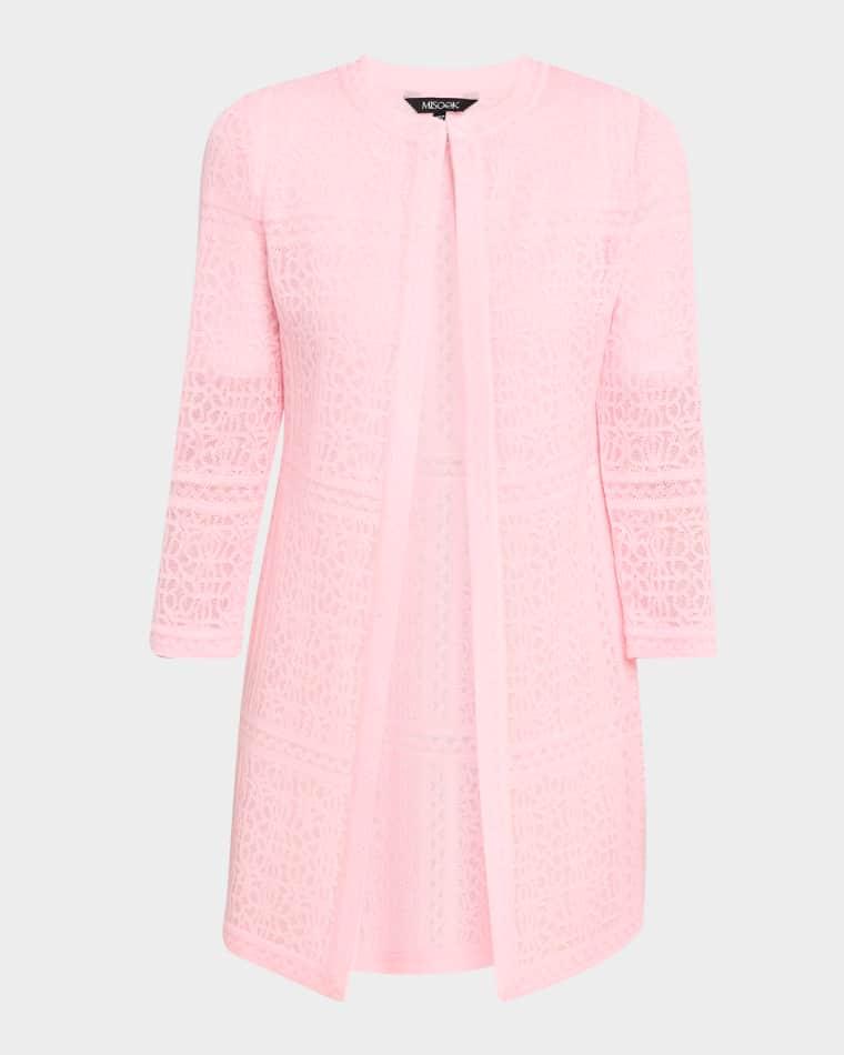 Heritage 3/4-Sleeve Lace Knit Jacket by MISOOK