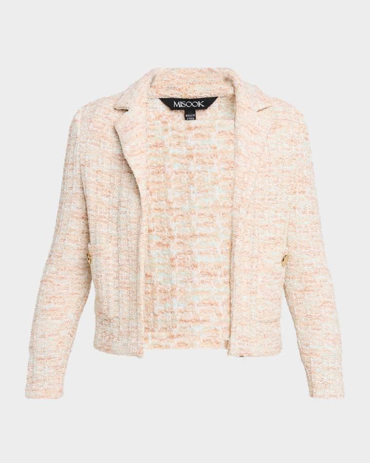 Heritage Melange Tweed Knit Jacket by MISOOK