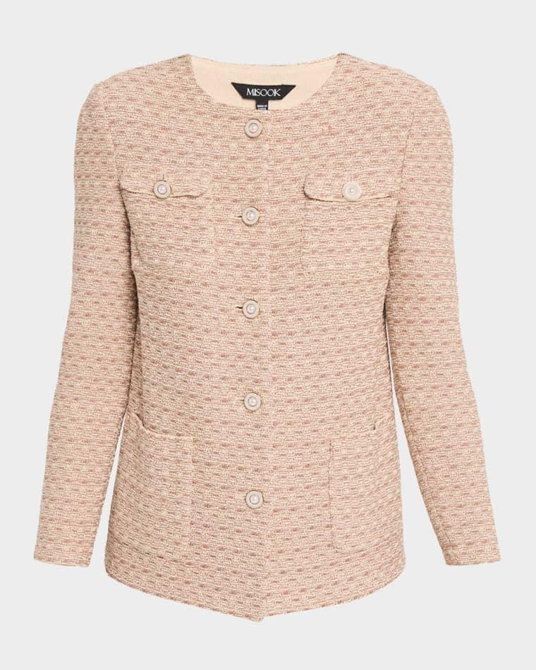 Heritage Tonal Tweed Knit Jacket by MISOOK