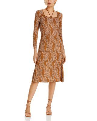Metallic Jacquard Dress by MISOOK
