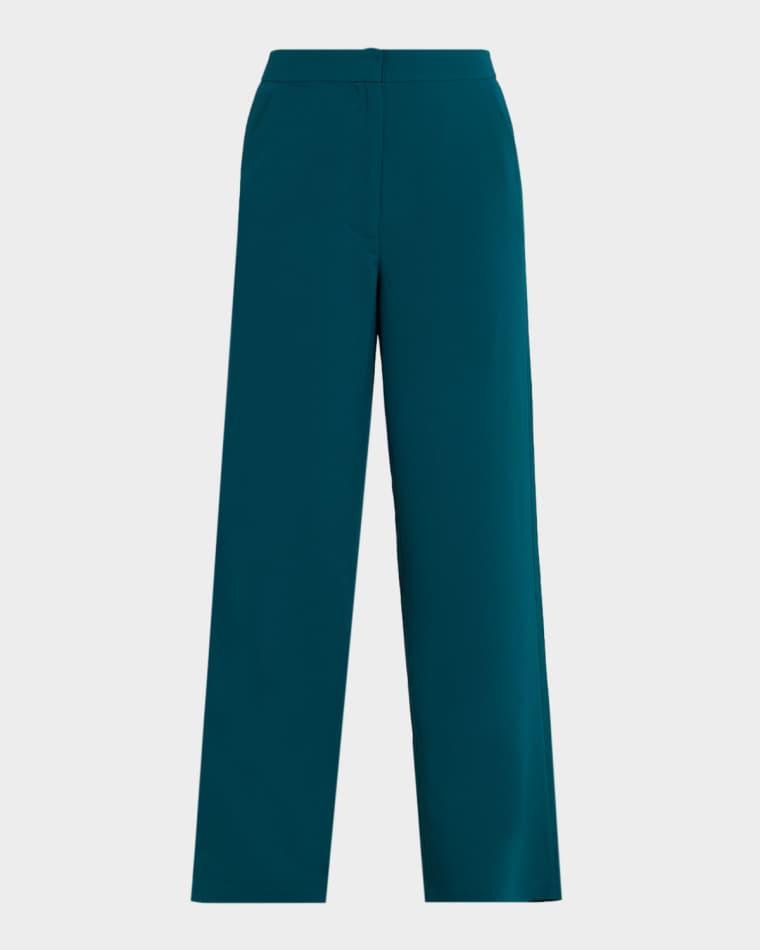 Mid-Rise Straight-Leg Pants by MISOOK