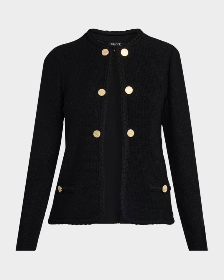 Relaxed Braid-Trim Tweed Jacket by MISOOK
