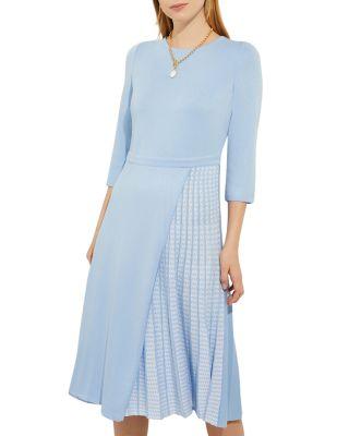 Side Pleated Knit Dress - Heritage Fit by MISOOK
