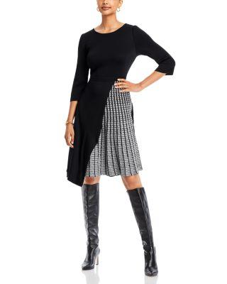 Side Pleated Knit Dress - Heritage Fit by MISOOK