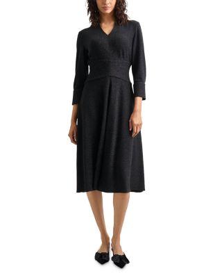 Sparkle Stretch Woven Midi Dress by MISOOK