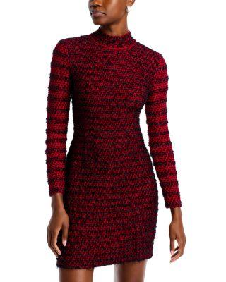 Two Toned Eyelash Knit Sheath Dress by MISOOK