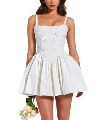 Kadi  Cotton Drop Waist Corset Mini Dress by MISS CIRCLE