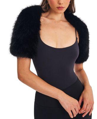 Kori Faux Fur Micro Bolero by MISS CIRCLE