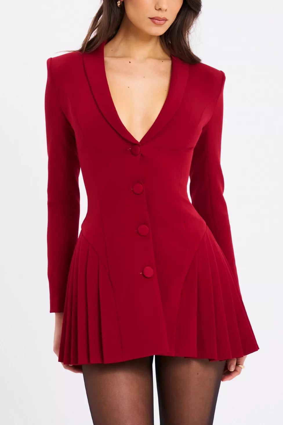 Miss Circle Delia Pleated Blazer Mini Dress by MISS CIRCLE