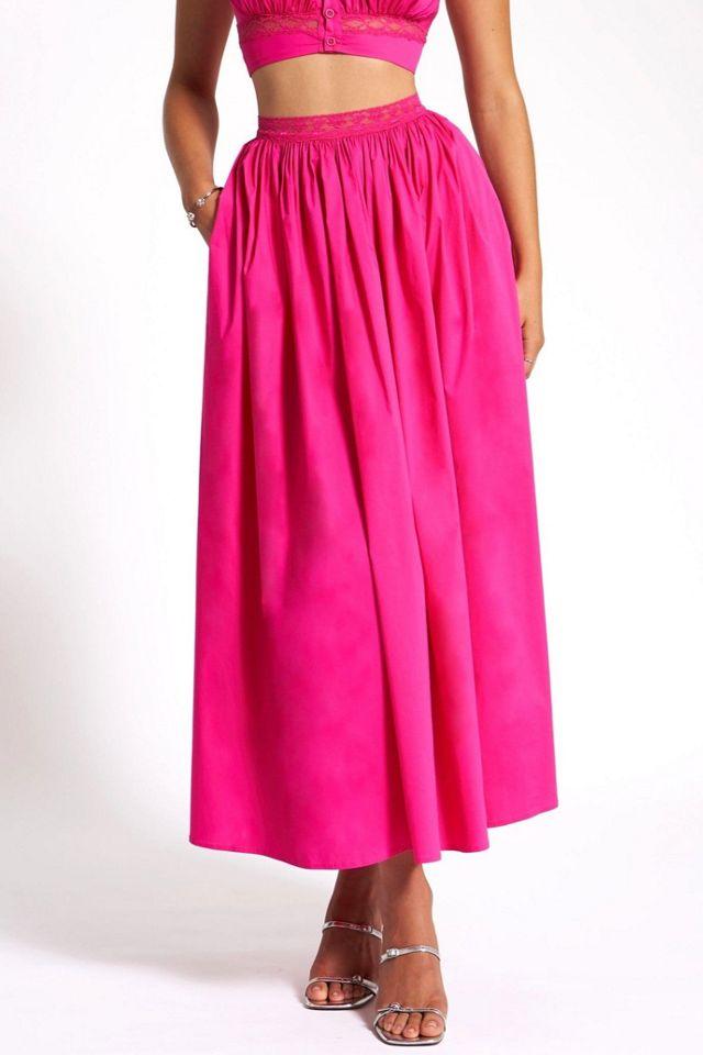 Miss Circle Martha Cotton Poplin Maxi Skirt by MISS CIRCLE