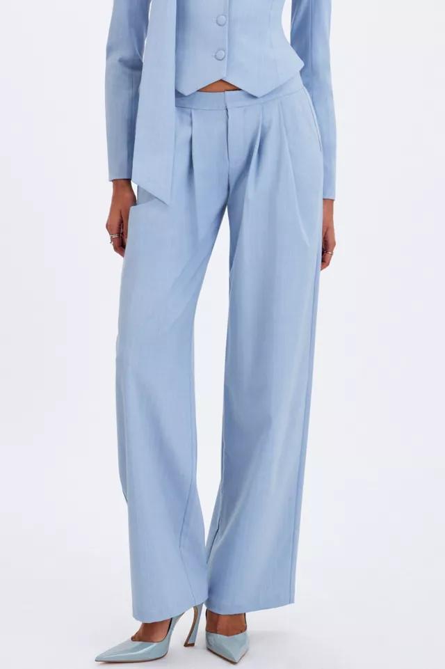 Miss Circle Reva Pinstripe Single Pleat Pants by MISS CIRCLE