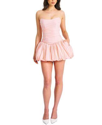 Olettaa Drop Waist Bubble Hem Mini Dress by MISS CIRCLE