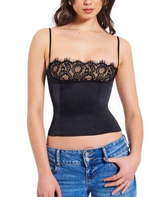 Padma Satin Lace Bustier Corset Top by MISS CIRCLE