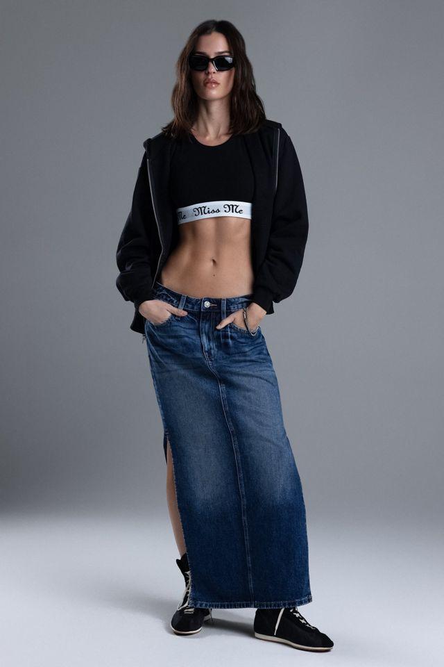 Miss Me Dejah Denim Maxi Skirt by MISS ME