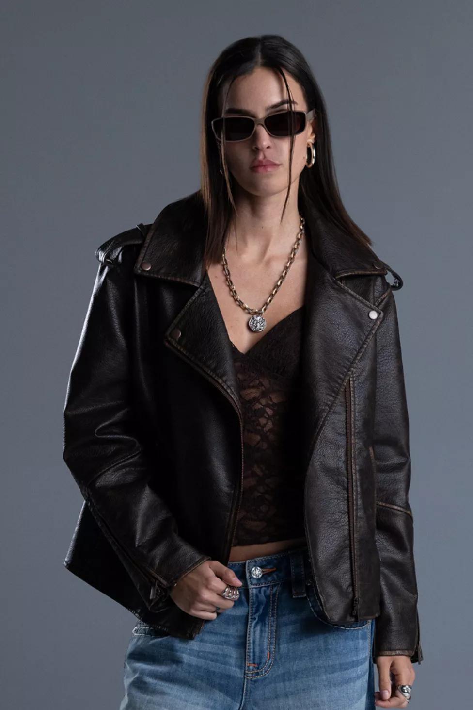 Miss Me Elara Leather Jacket by MISS ME