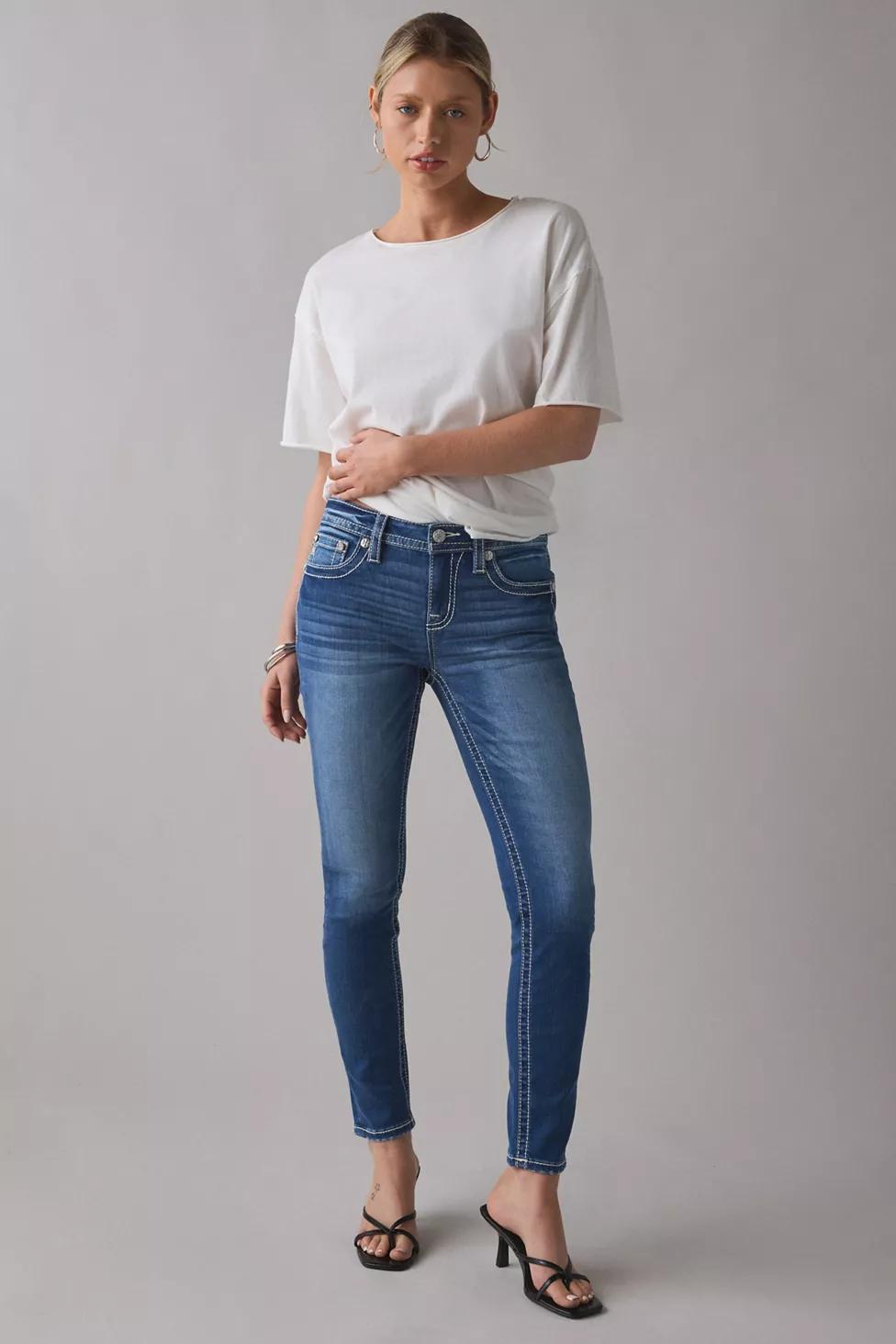Miss Me Embellished Low-Rise Skinny Jean by MISS ME