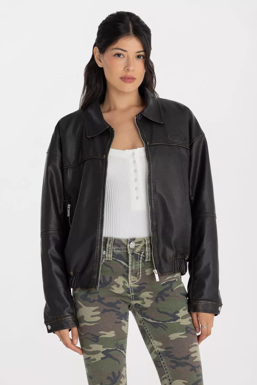 Miss Me Ember Leather Jacket by MISS ME