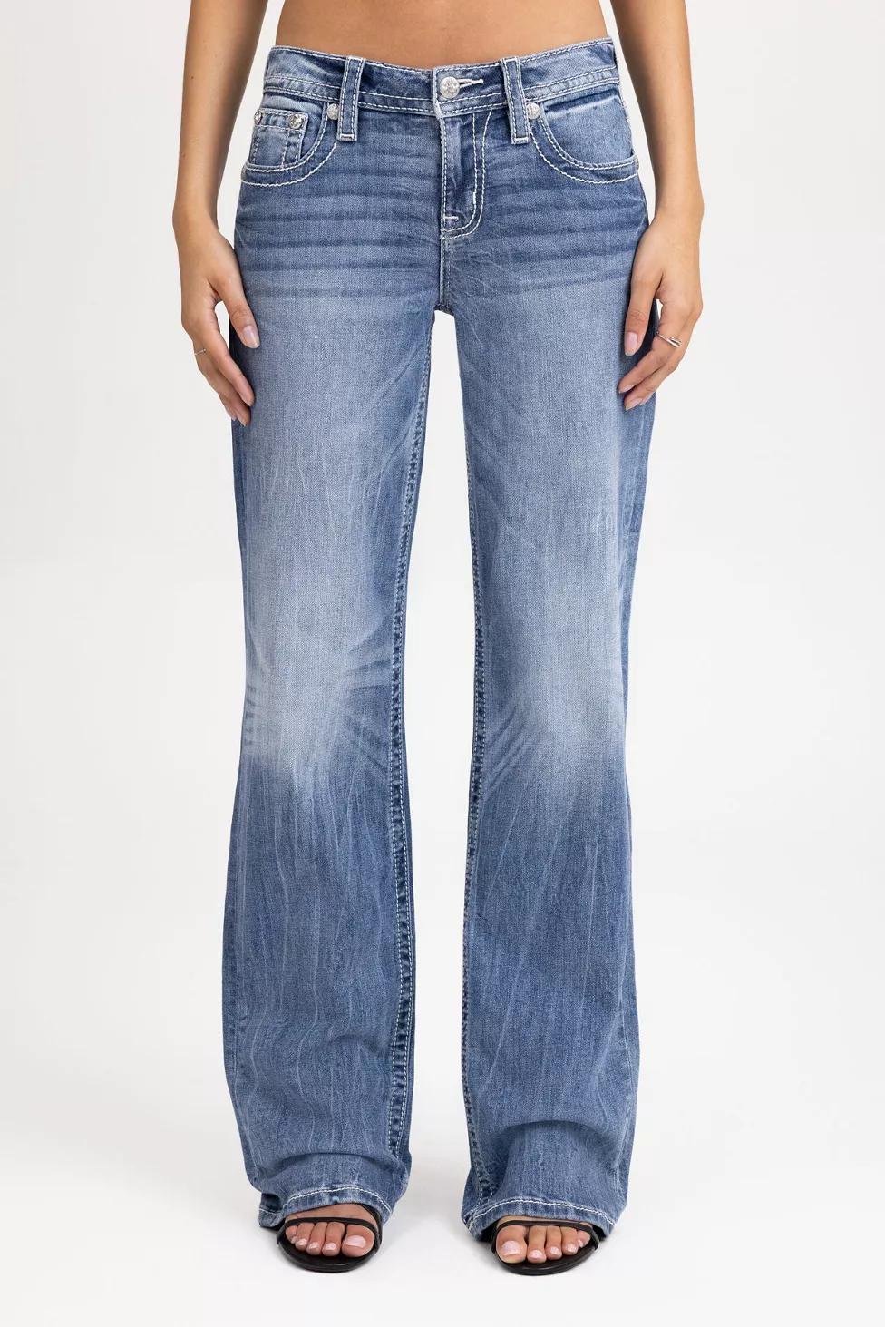 Miss Me Gone Mayhem Slim Wide Jean by MISS ME