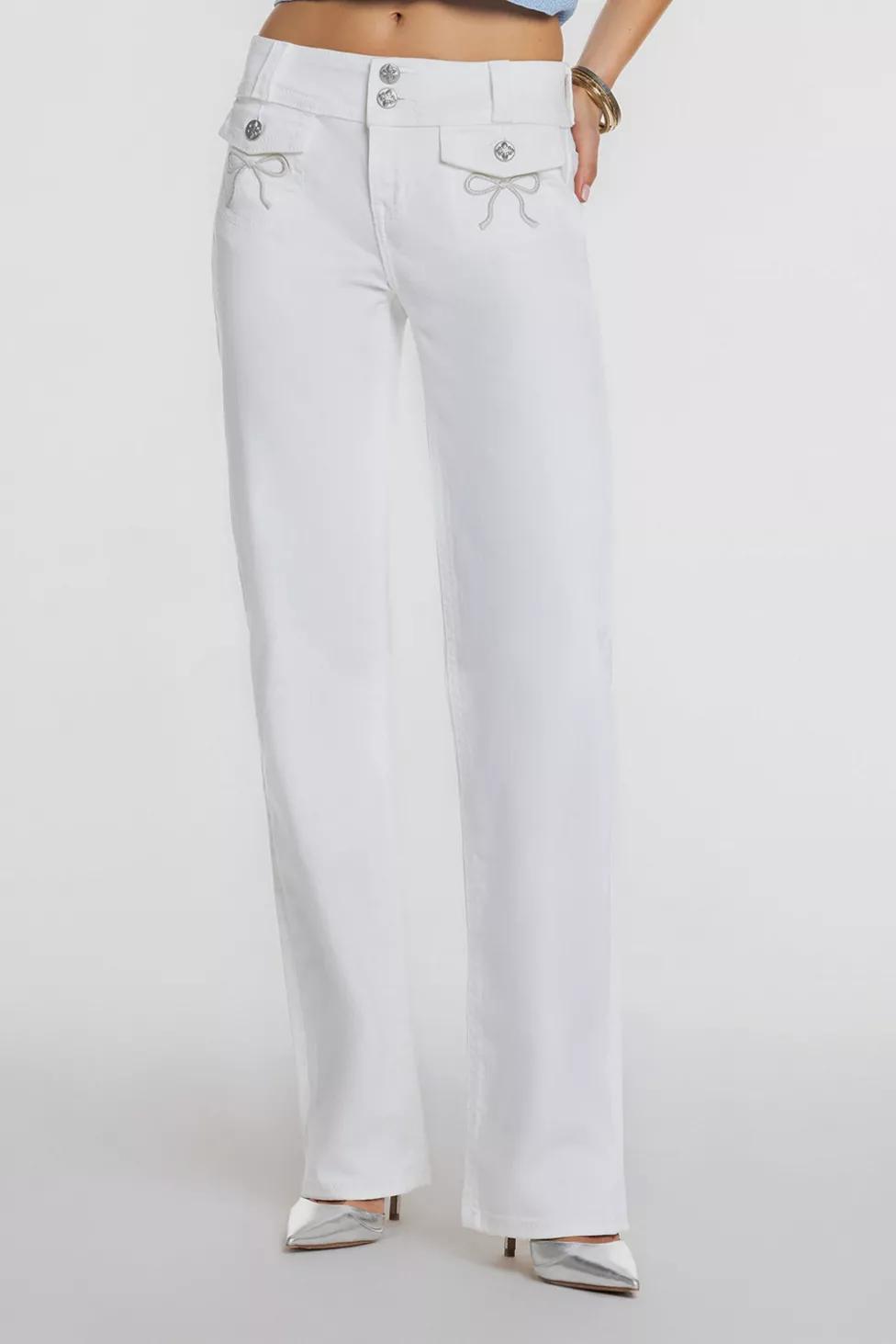 Miss Me Heavenly Roselle Slim Wide Jeans by MISS ME