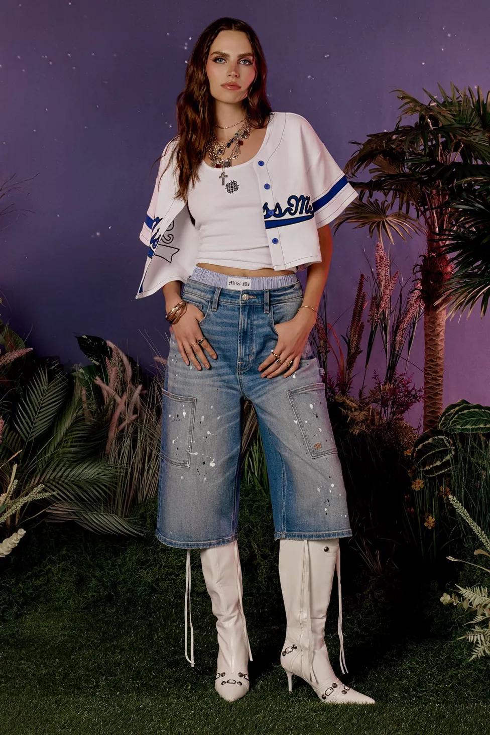 Miss Me Logan Baggy Jorts by MISS ME