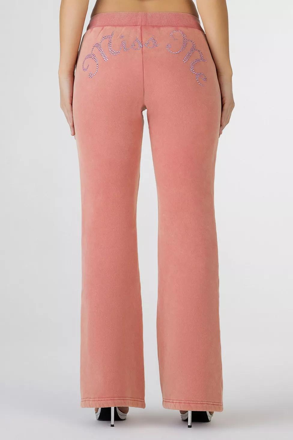 Miss Me Loves It Rhinestone Sweatpants by MISS ME