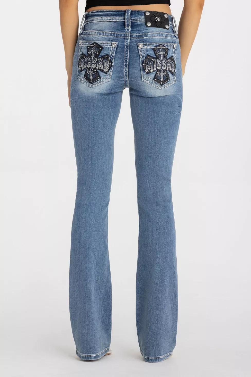 Miss Me Venus Cross Bootcut Jean by MISS ME