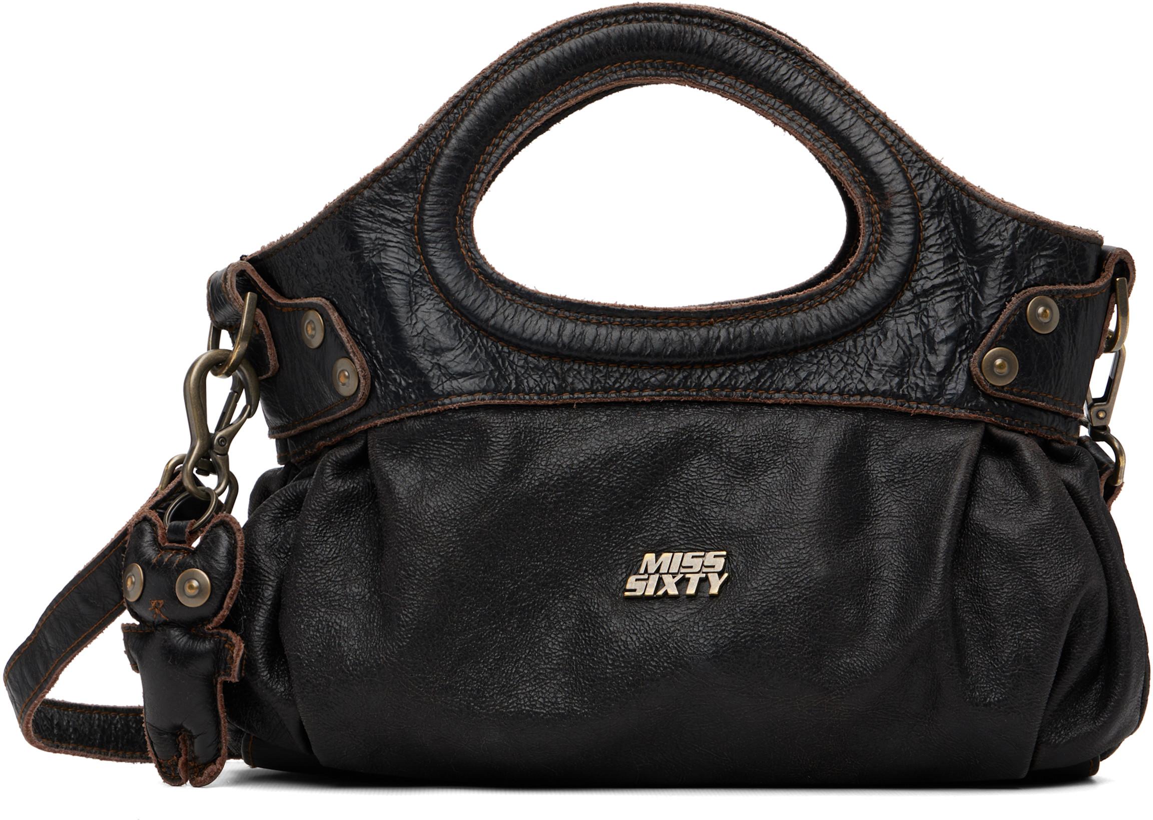 Black & Brown KNWLS Edition Distressed Bag by MISS SIXTY
