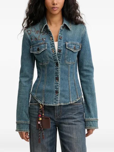 chest-pocket buttoned shirt by MISS SIXTY