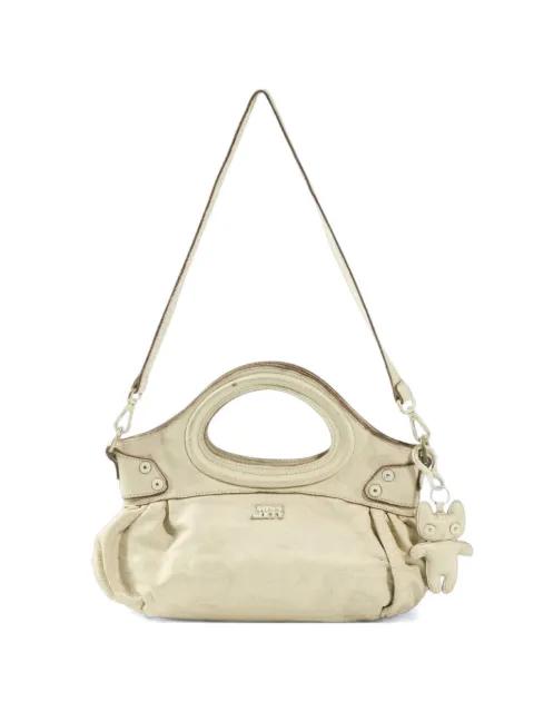 distressed leather tote bag by MISS SIXTY