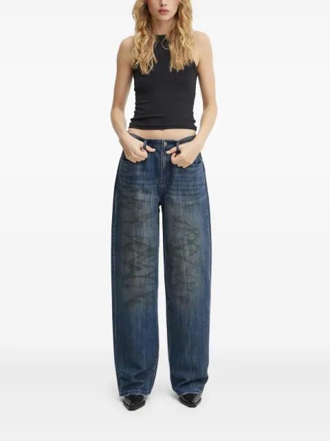 distressed-wash jeans by MISS SIXTY