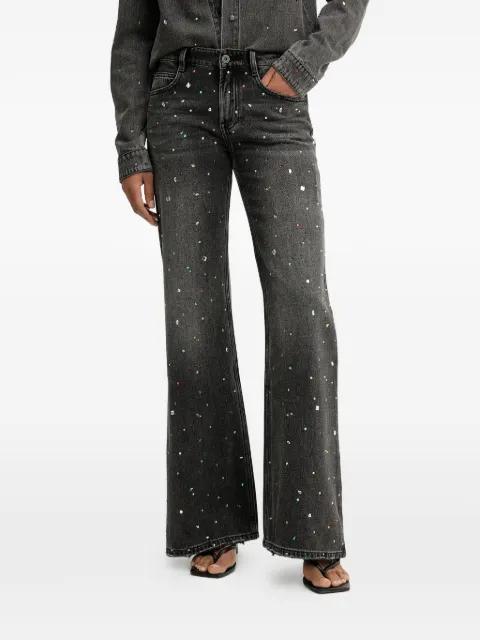 embellished flared jeans by MISS SIXTY